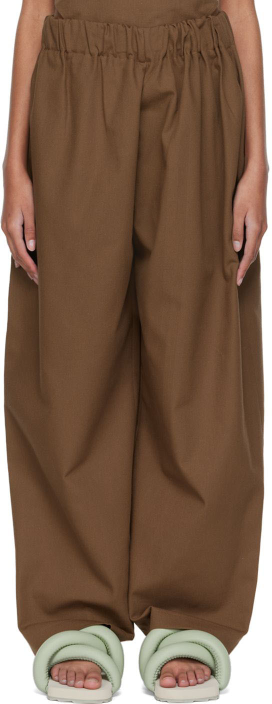 SELASI SSENSE Exclusive Tan Organic Cotton Trousers