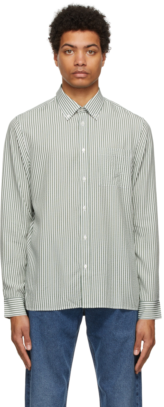 Another Aspect White & Green Another 1.0 Shirt | Smart Closet