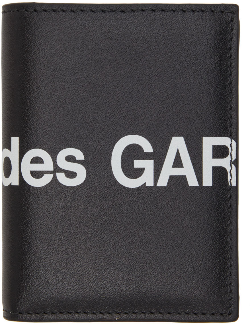 Damen Accessoires Portemonnaies und Kartenetuis Comme des Garçons Comme des Garçons Huge Logo Wallet Black 