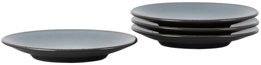 Jar Ceramistes Black Tourron Dessert Plate Set In Ecorce
