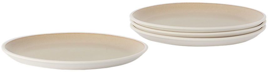 Jars Céramistes White & Tan Studio Plate Set In Kraft