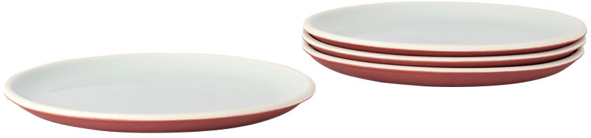 Jars Céramistes Green Studio 2.0 Dessert Plate Set In Ciel Carmin