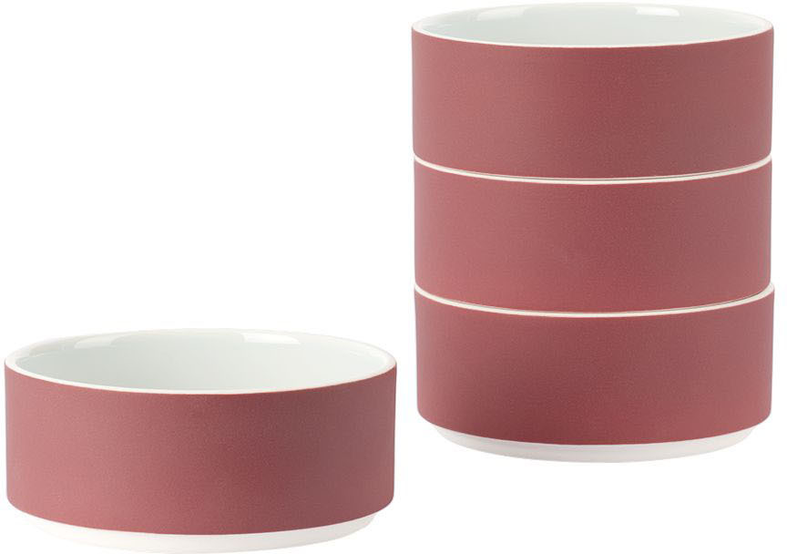 Jars Céramistes Red & Blue Studio 2.0 Bowl Set In Ciel Carmin