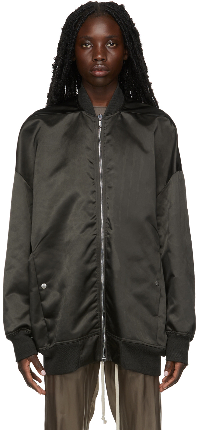 Rick Owens Green Jumbo Peter Flight Jacket | Smart Closet