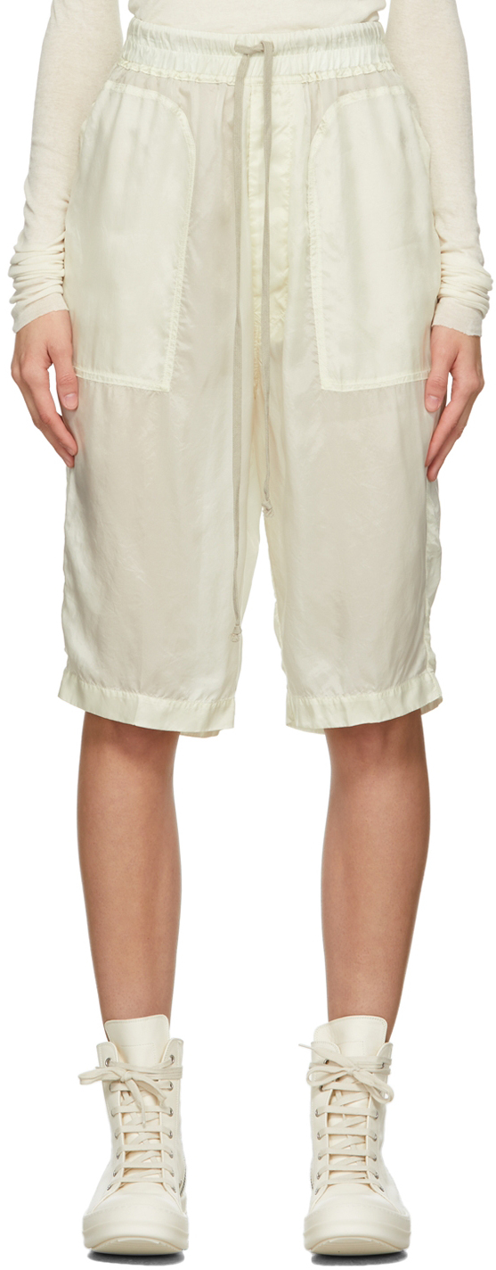 Rick Owens: Off-White Fogcatcher Shorts | SSENSE Canada