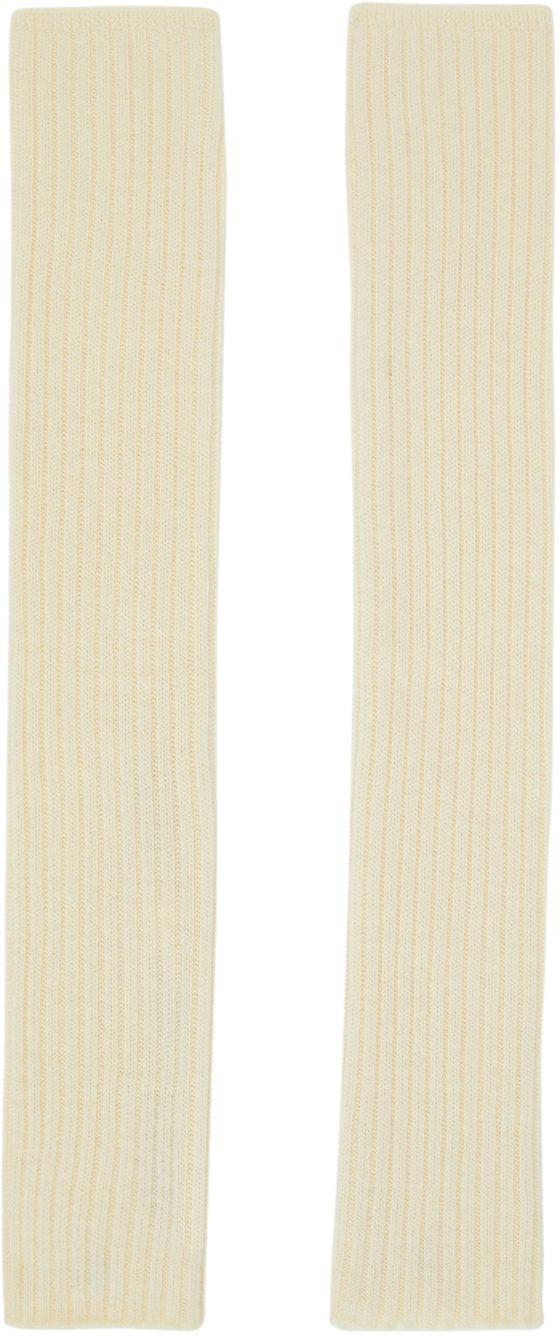 Rick Owens Off-White New Wool Arm Warmers