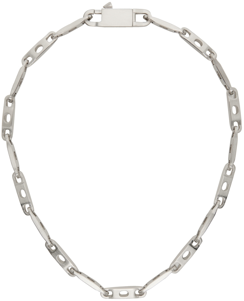 Ssense Uomo Accessori Gioielli Collane Silver Chain Necklace 