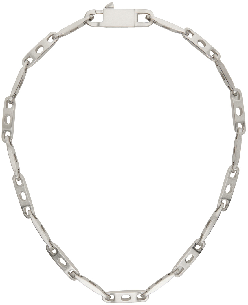 rick owens necklace silver-