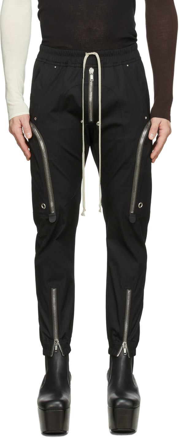 Rick Owens: Black Bauhaus Cargo Pants | SSENSE