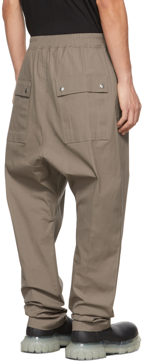 Rick Owens Grey Cropped Bela Trousers | Smart Closet