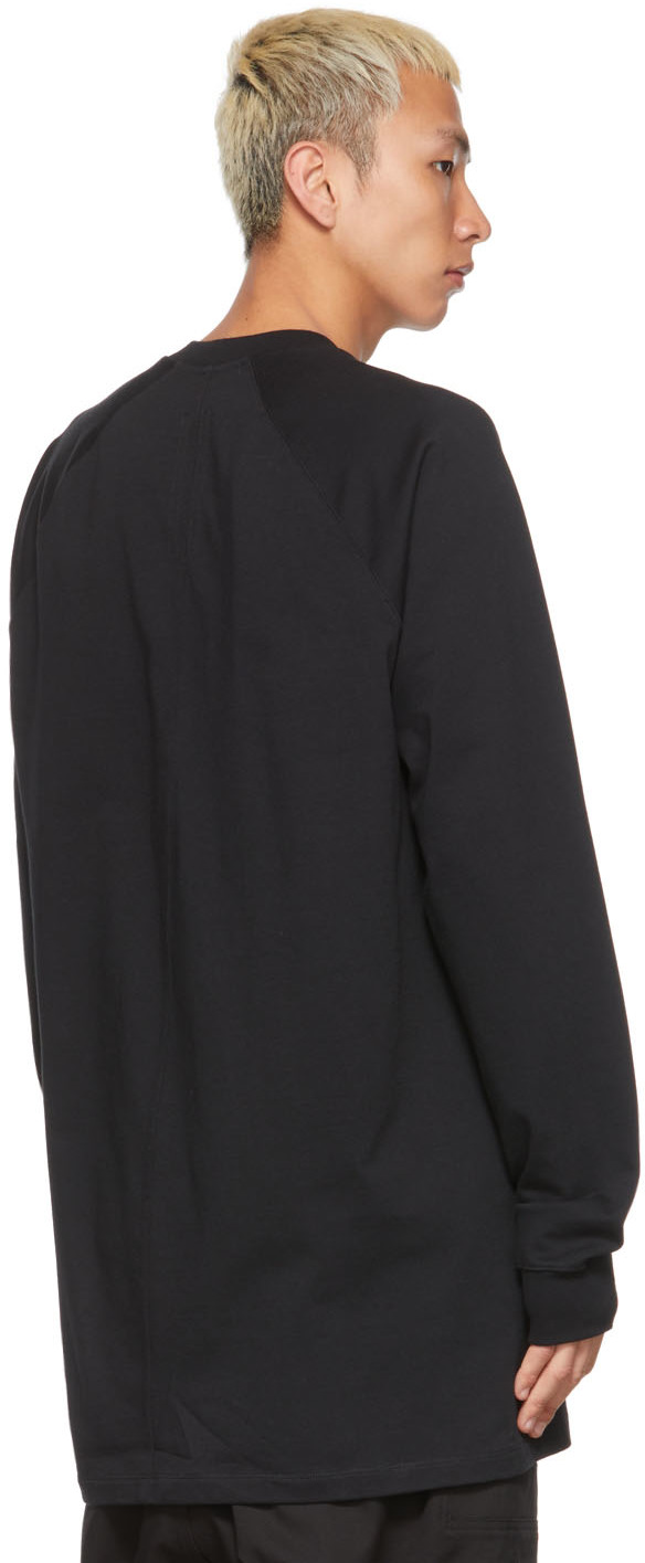 Rick Owens Black Baseball Sweatshirt | Smart Closet