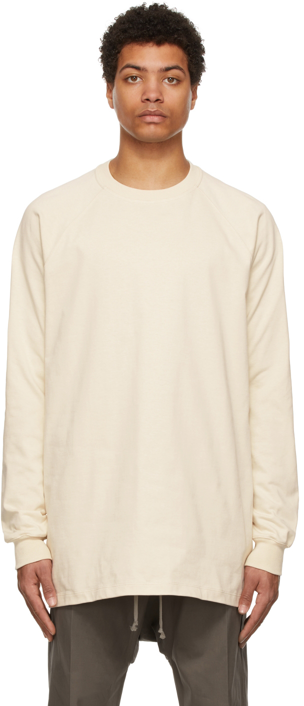 Rick Owens: Off-White Baseball Sweatshirt | SSENSE Canada