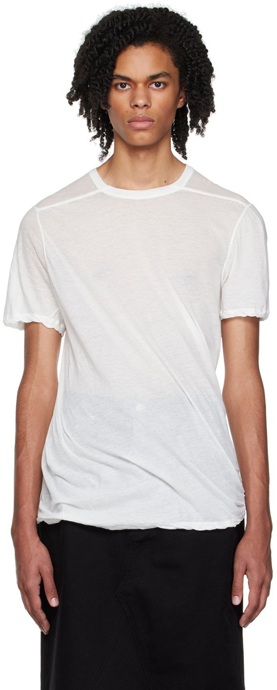 T-shirt à encolure ronde Rick Owens pour homme en coloris Blanc Homme T-shirts T-shirts Rick Owens 