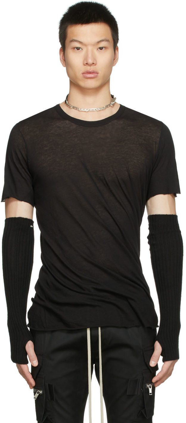 Rick Owens: Black Basic T-Shirt | SSENSE