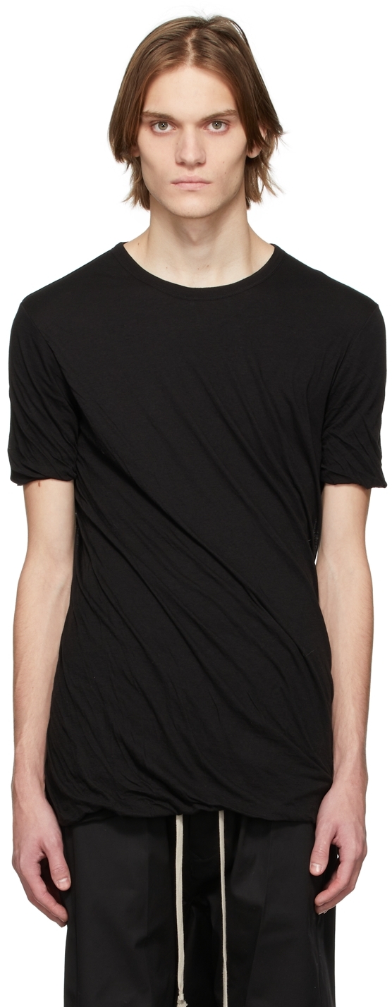 Rick Owens Black Double Short Sleeve T-Shirt