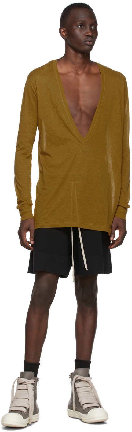 Rick Owens Green Dylan Long Sleeve T-Shirt | Smart Closet