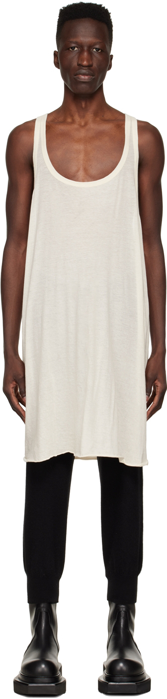 Rick Owens Off-white Tank Top In 21 Natural