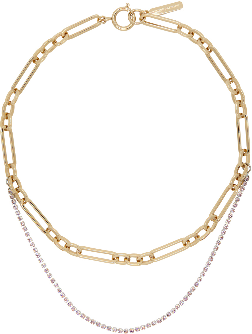 SSENSE Exclusive Gold & Purple Paloma Necklace