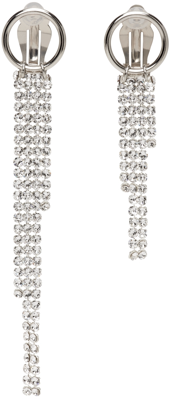 Justine Clenquet Silver Shanon Clip-On Earrings
