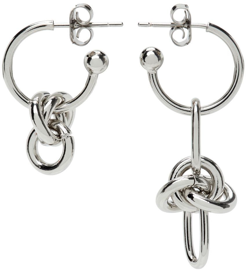 JUSTINE CLENQUET SILVER DARIA EARRINGS