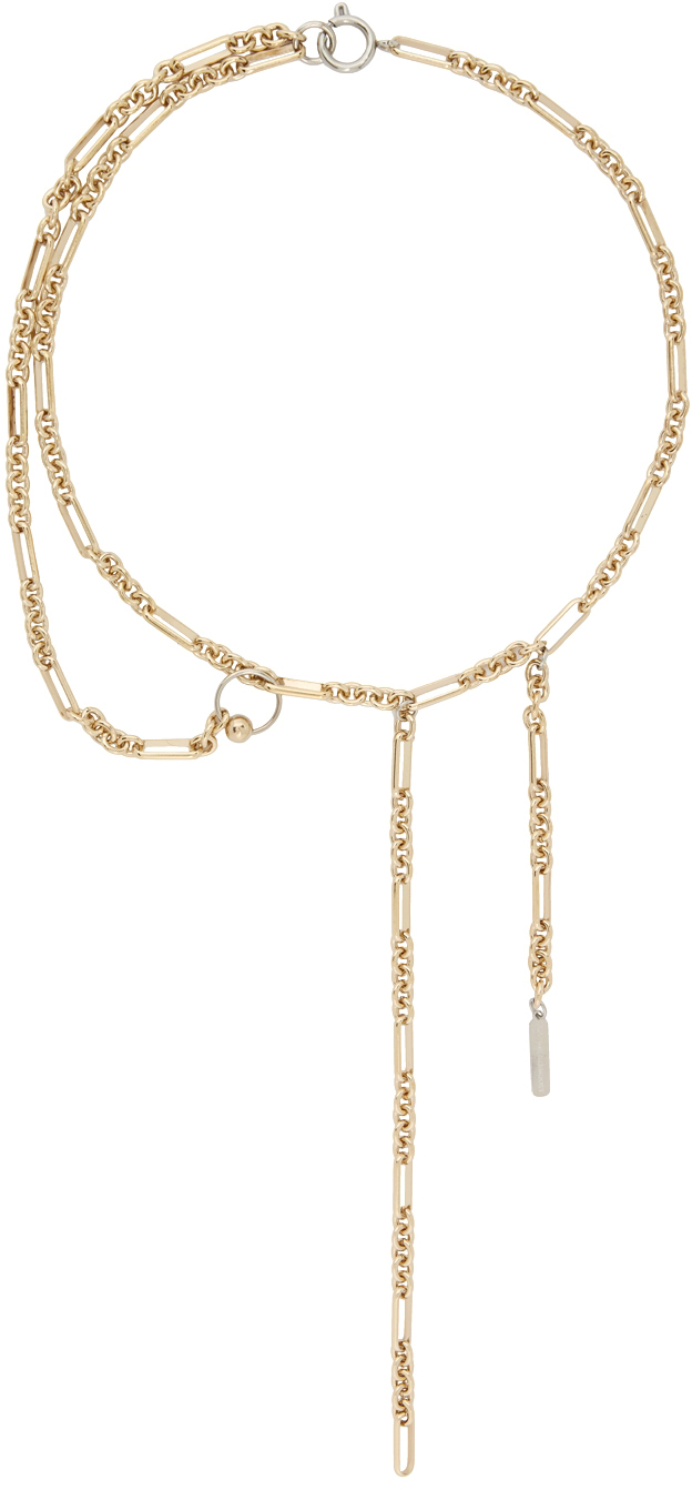 Silver & Gold Iris Necklace
