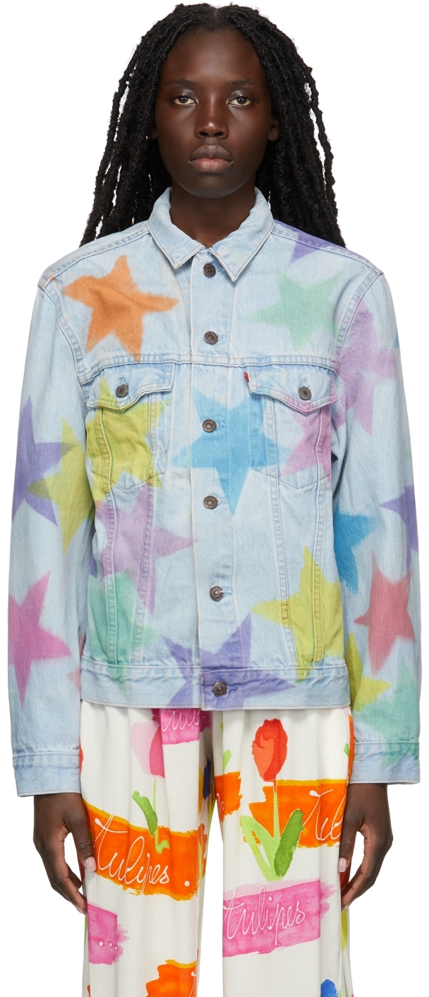 Collina Strada: Multicolor Levi's Edition Denim Jacket | SSENSE
