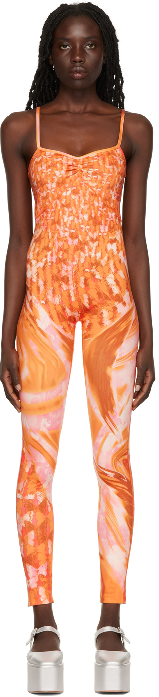 SSENSE Exclusive Orange Print Jumpsuit