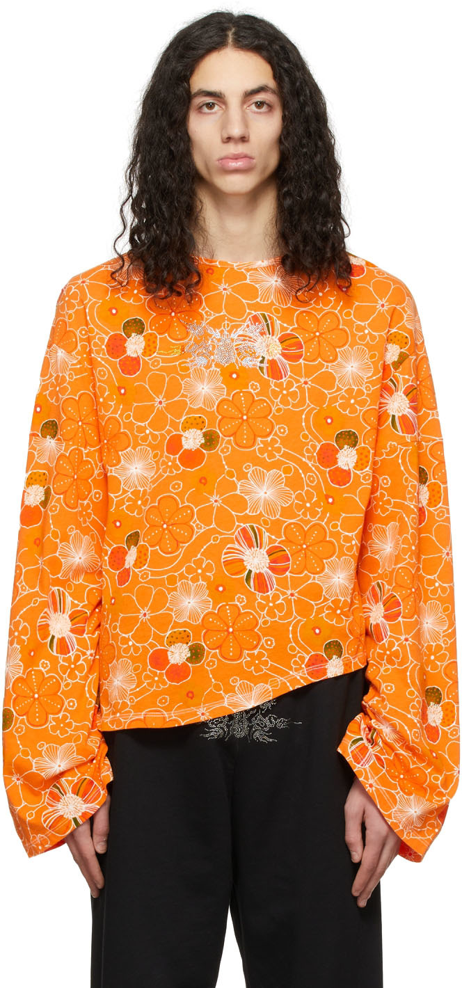 Collina Strada SSENSE Exclusive Orange Blossom Poppy T-Shirt