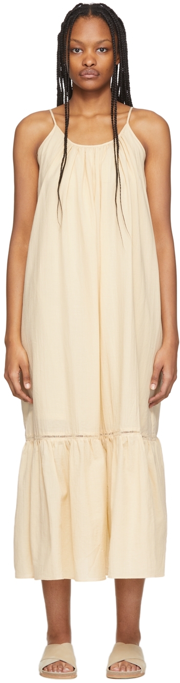 Missing You Already Beige Back Strap Pointed Dress