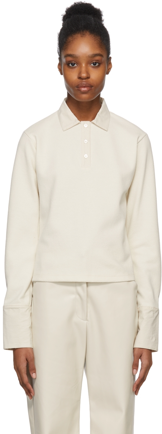 White Long Sleeve Pyjama Shirt Ssense Donna Abbigliamento Abbigliamento per la notte Pigiami 
