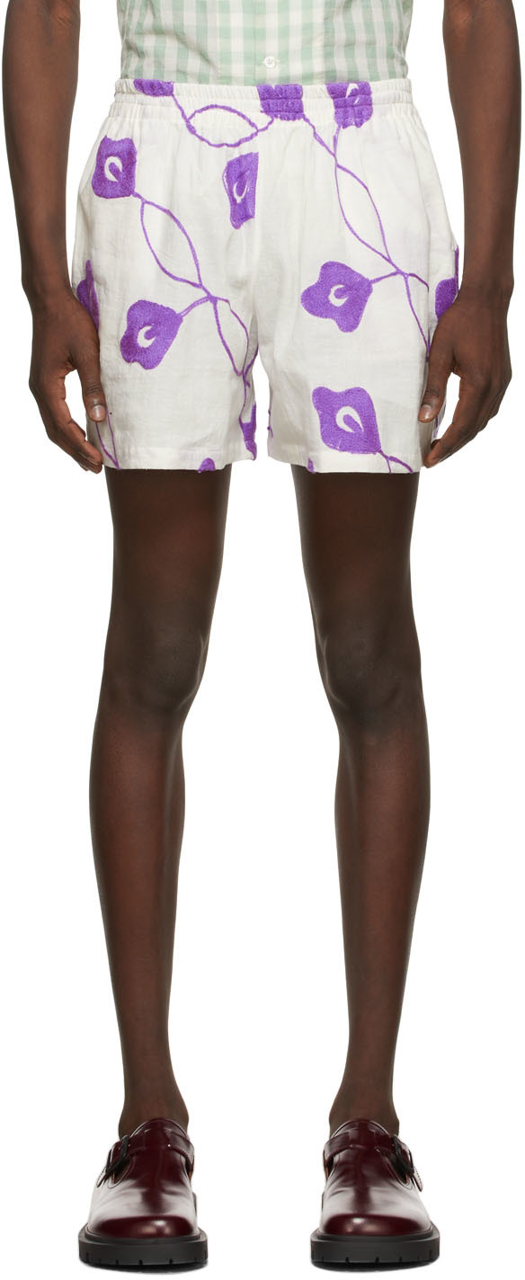 White Jamun Shorts