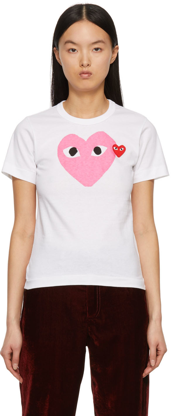 cdg big heart tee