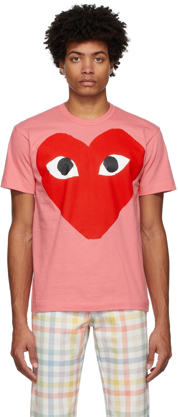 COMME des GARÇONS PLAY Blue Cotton T-Shirt