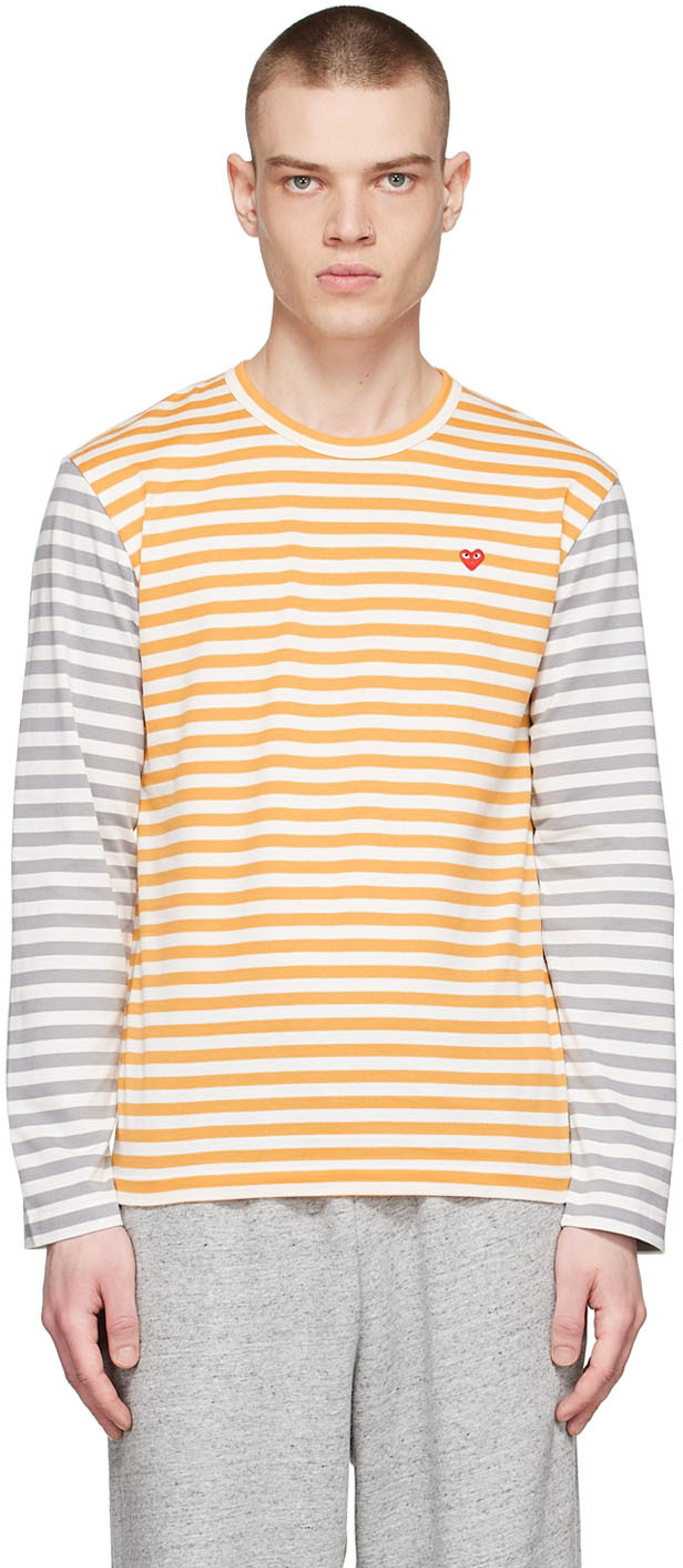Yellow Cotton Long Sleeve T-Shirt Ssense Uomo Abbigliamento Top e t-shirt Top 