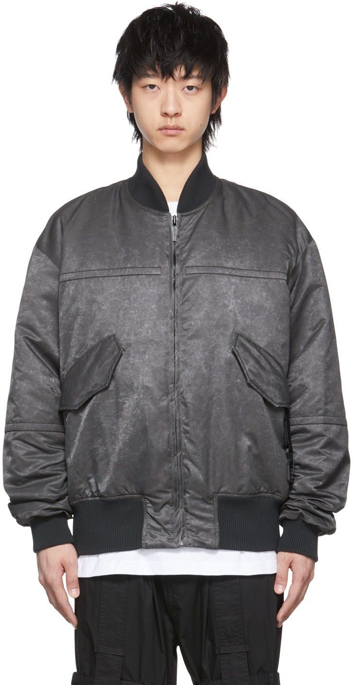 44 Label Group Black Emil Bomber Jacket | Smart Closet