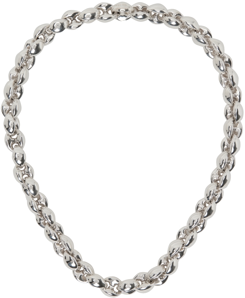 Jil Sander: Silver Marina Necklace | SSENSE UK