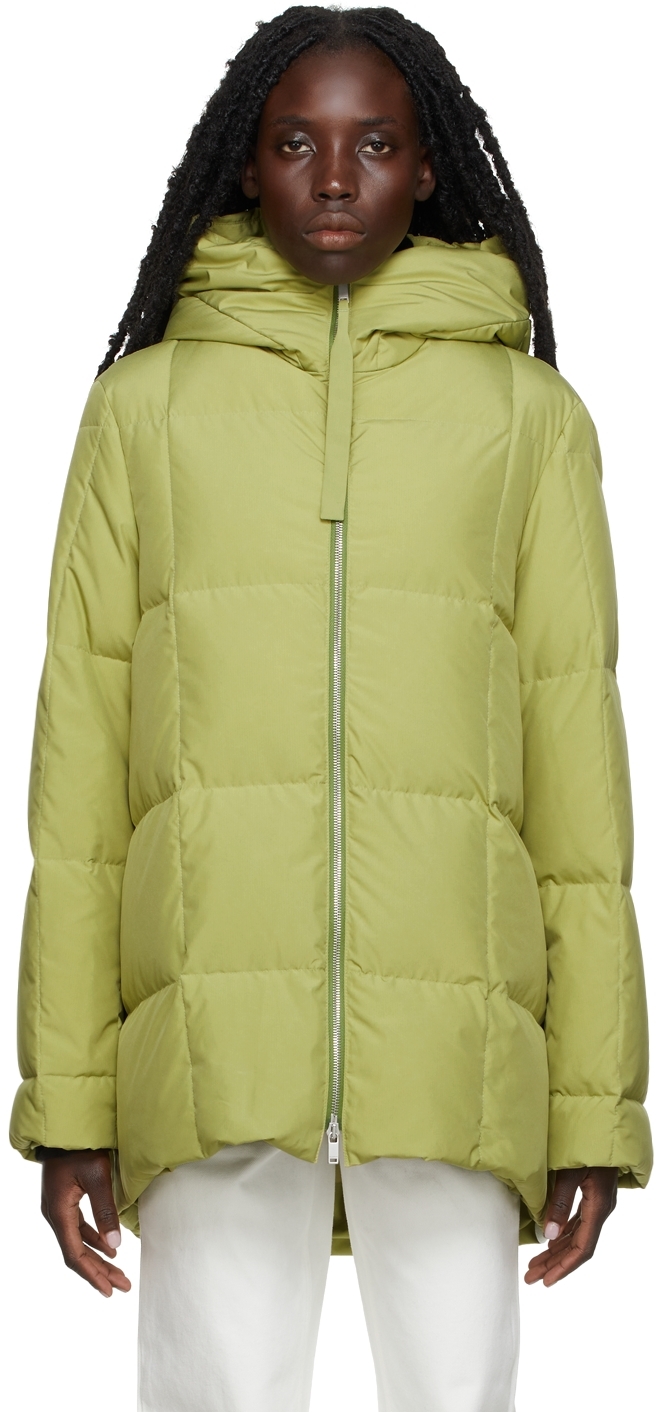 Save 23% Jil Sander Synthetic Yellow Quilted Jacket in Natural Womens Jackets Jil Sander Jackets 
