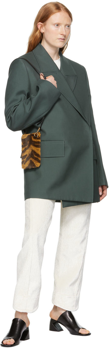 Jil Sander Off-white Viscose Trousers In 101 Milk