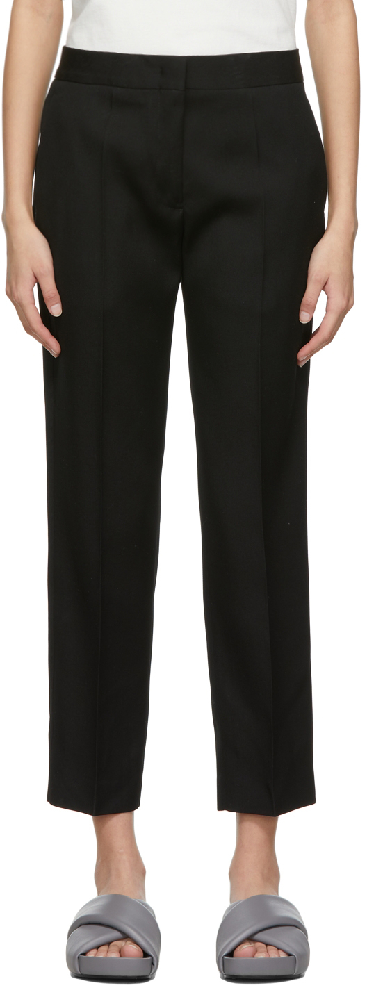 Black Wool Trousers