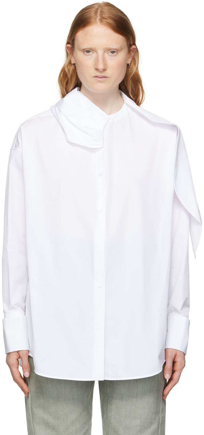 lekken tafel De slaapkamer schoonmaken Jil Sander: White Cotton Shirt | SSENSE
