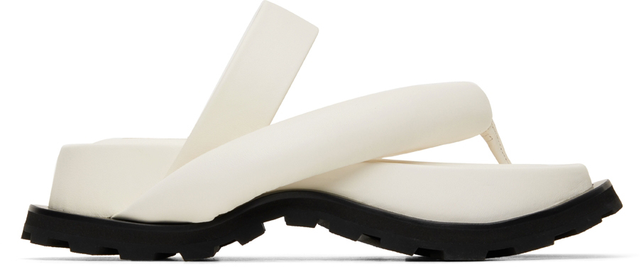 Jil Sander Off-White Oversize Strap and Sole Sandals