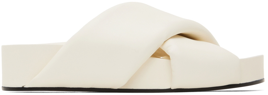 Jil Sander Off-White Oversize Wrapped Slides