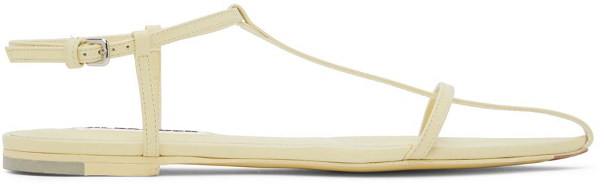 bright yellow flat sandals