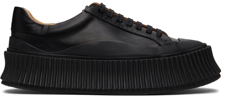 Black Agnellato Platform Sneakers