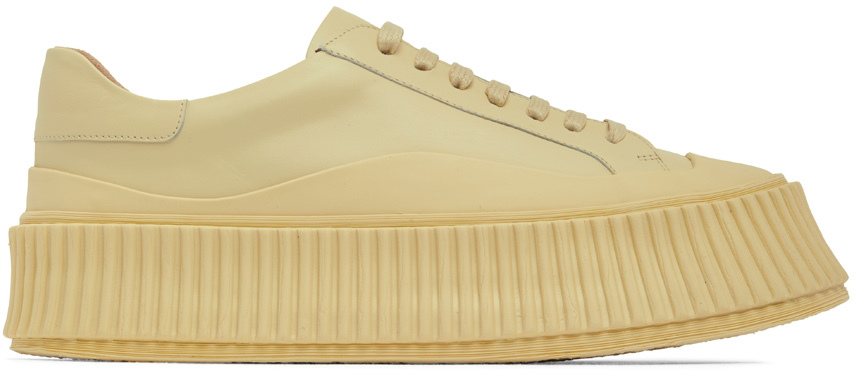 Shoes Sneakers Jil Sander Platform Trainers natural white casual look 