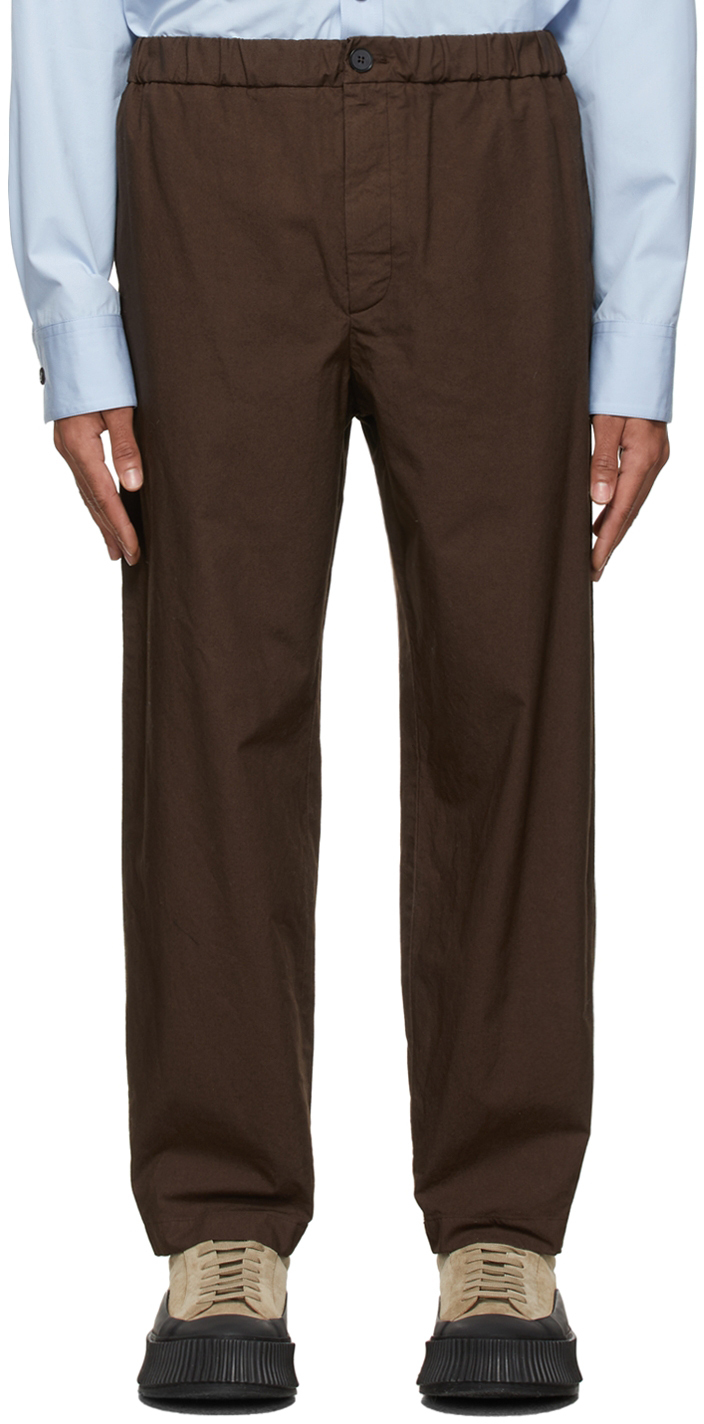 élégants et chinos Pantalons casual Homme Vêtements Pantalons décontractés 1 % de réduction Pantalon Zippé En Coton Coton Jil Sander pour homme en coloris Neutre 