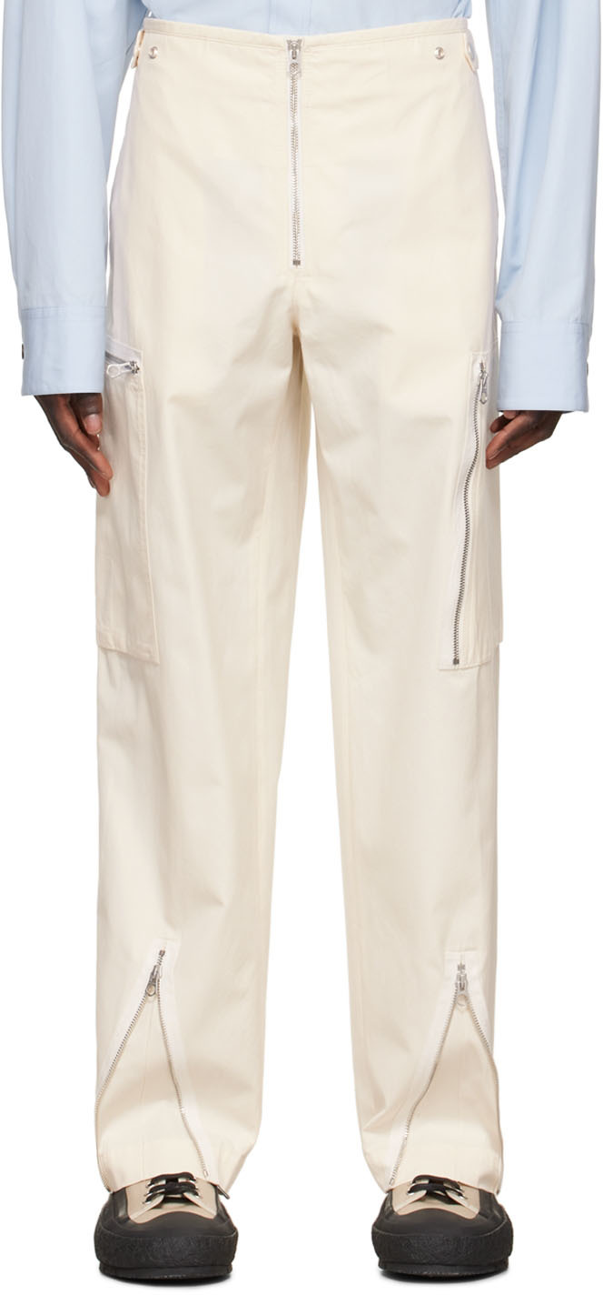 19AW JIL SANDER Zip-Detail Trousers 46 equaljustice.wy.gov