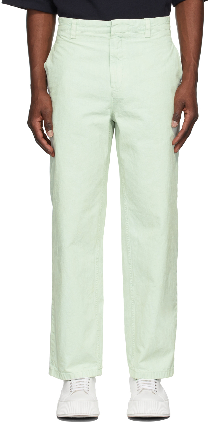 Green Cotton Trousers