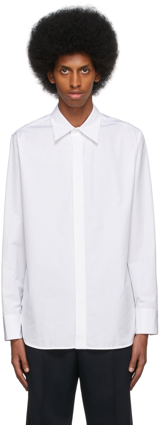 Jil Sander White Cotton Poplin Shirt
