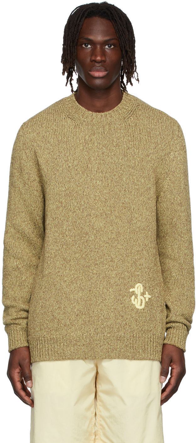 Jil Sander Yellow Wool & Polyester Sweater